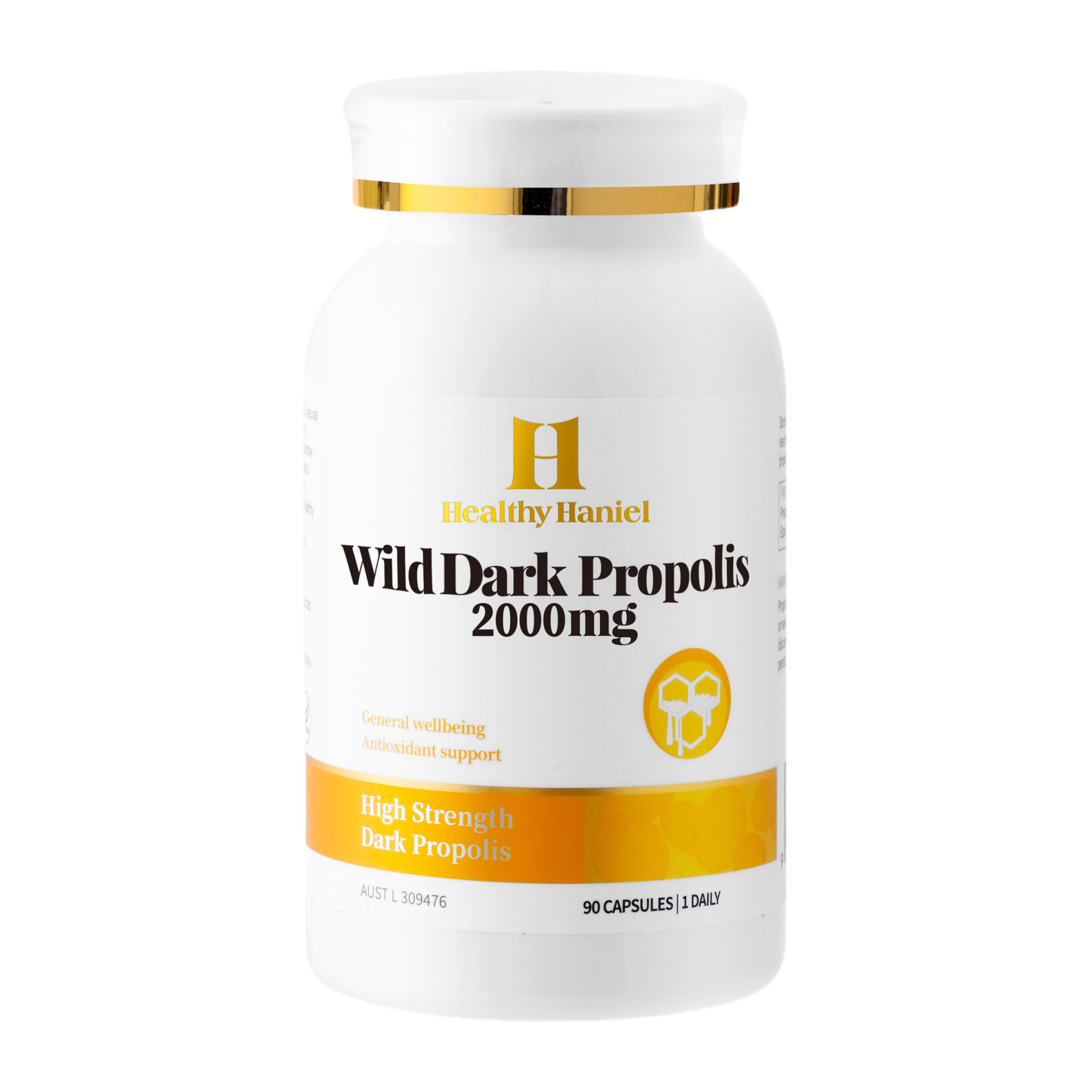 Healthy Haniel Wild Dark Propolis 2000mg 90 Capsules
