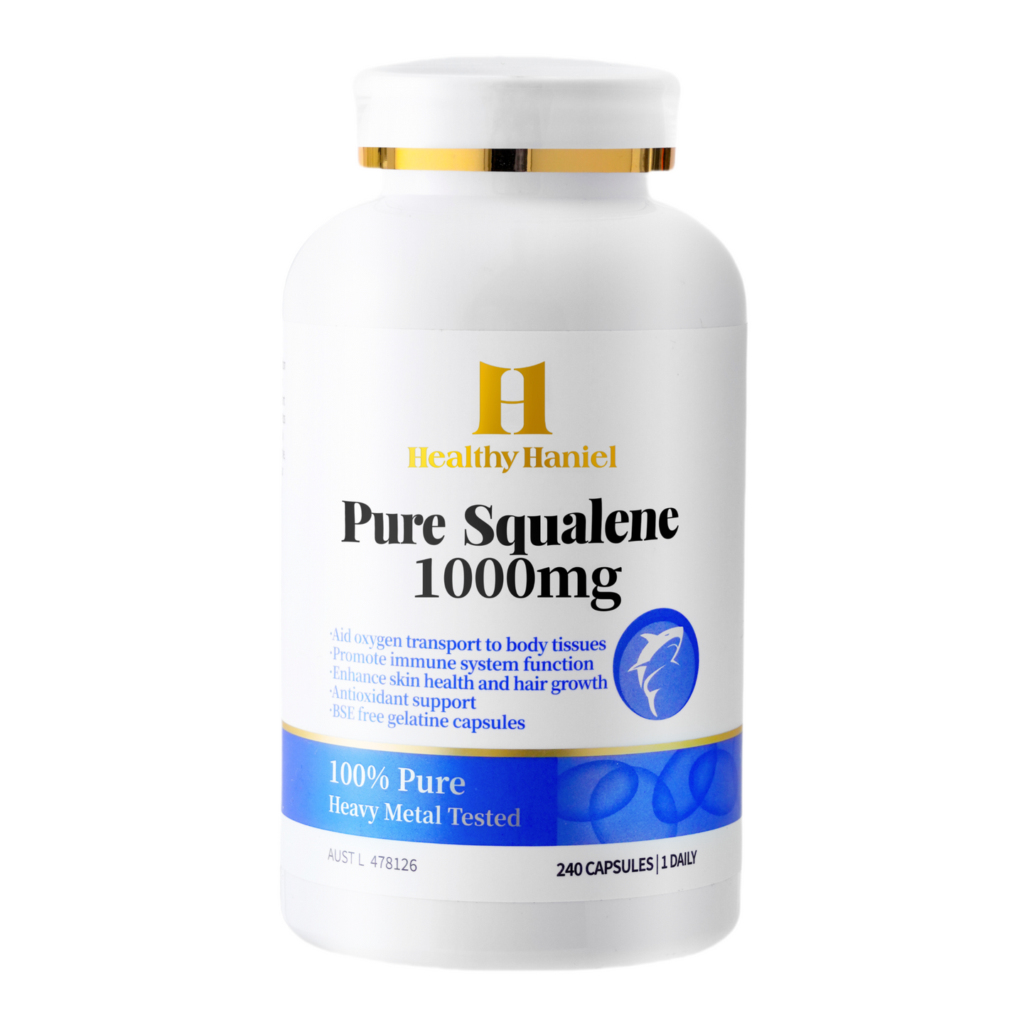 Healthy Haniel Pure Squalene 1000mg 240 Capsules
